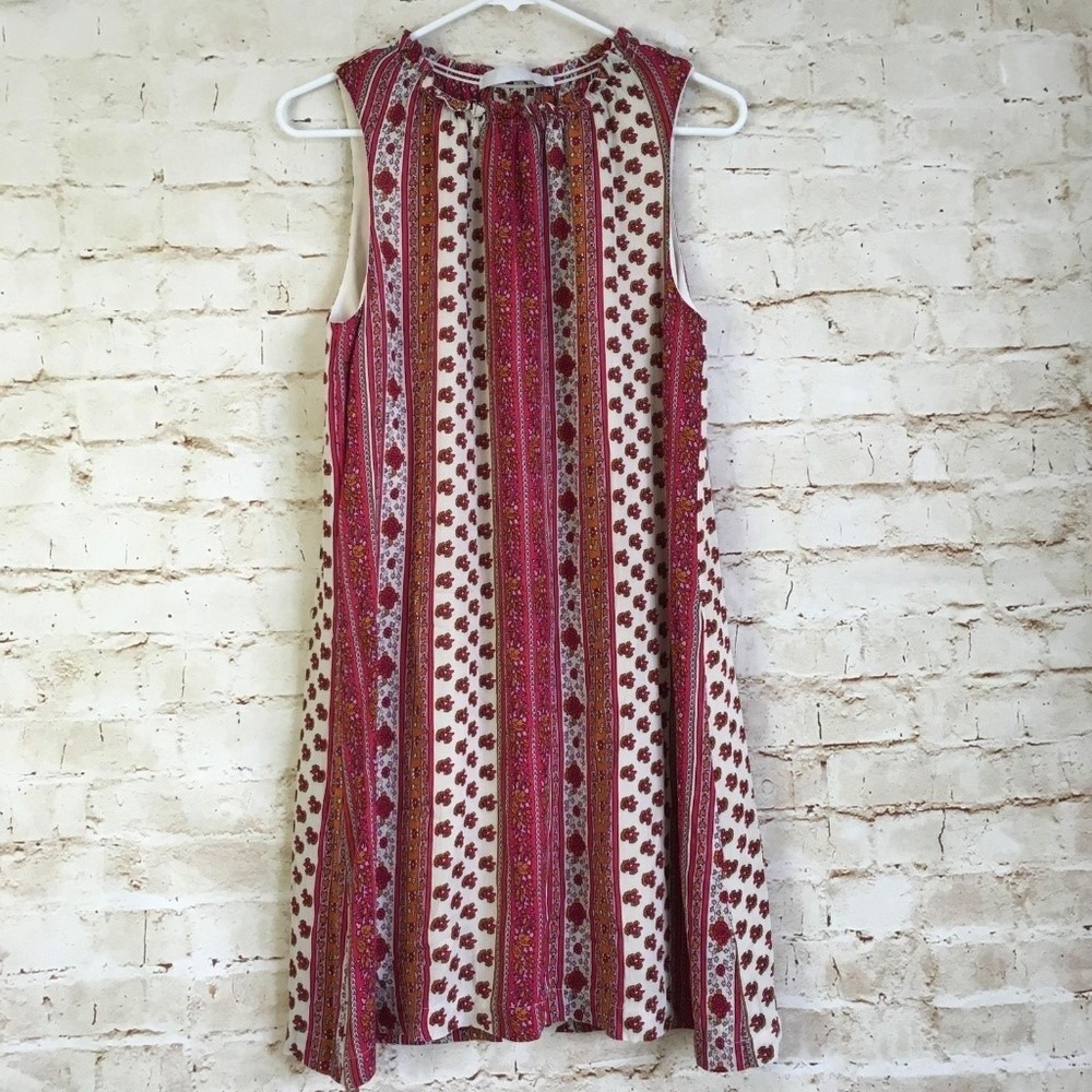 Kain Label Women's Size Small Red Orange Sleeveless Career‎ Shift Dress